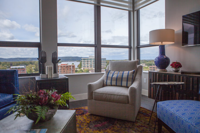 Living Room in Belle Square Apartment