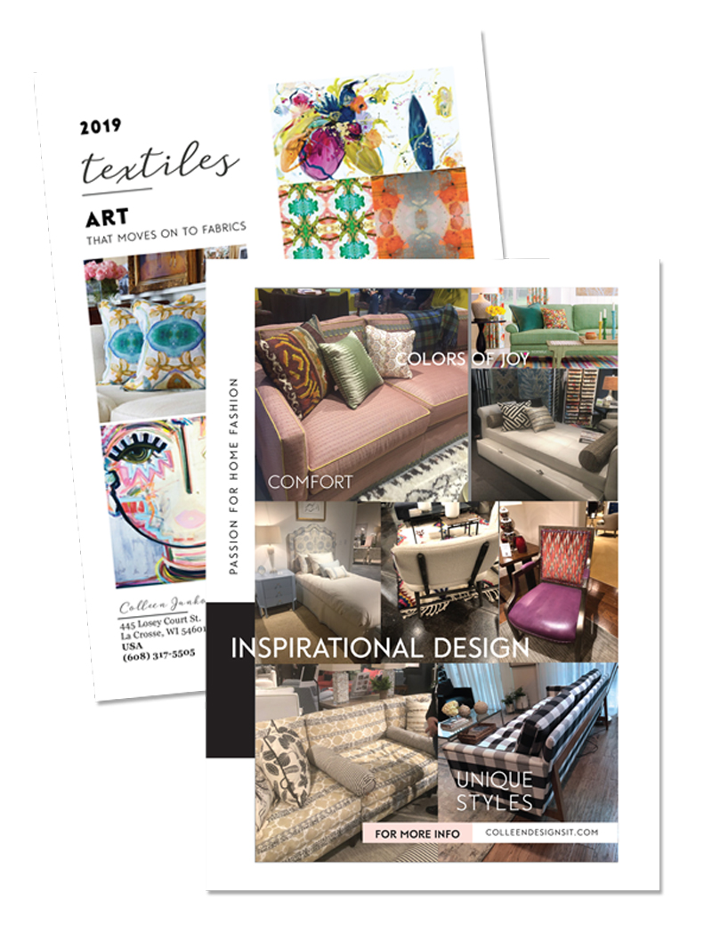 2019 -FLYER of Interior design inspiration for unique styles, colors and comfort.