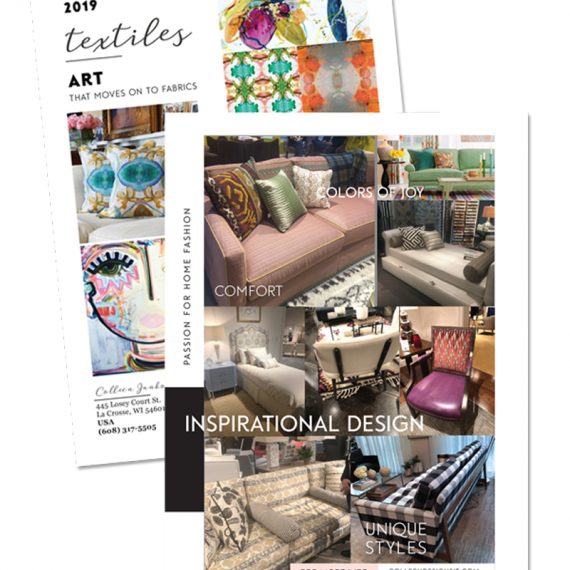 2019 -FLYER of Interior design inspiration for unique styles, colors and comfort.